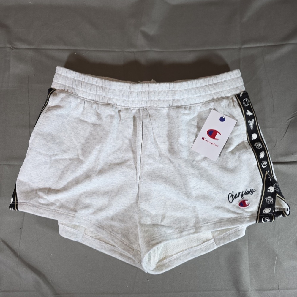 Women's champion Elective Short Motif Taping Gray Size Large New with Tags